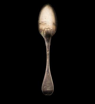 SPOONS 6 PIECES, silver, Luleå 1812, Johan Bergman's widow, weight 386 g.