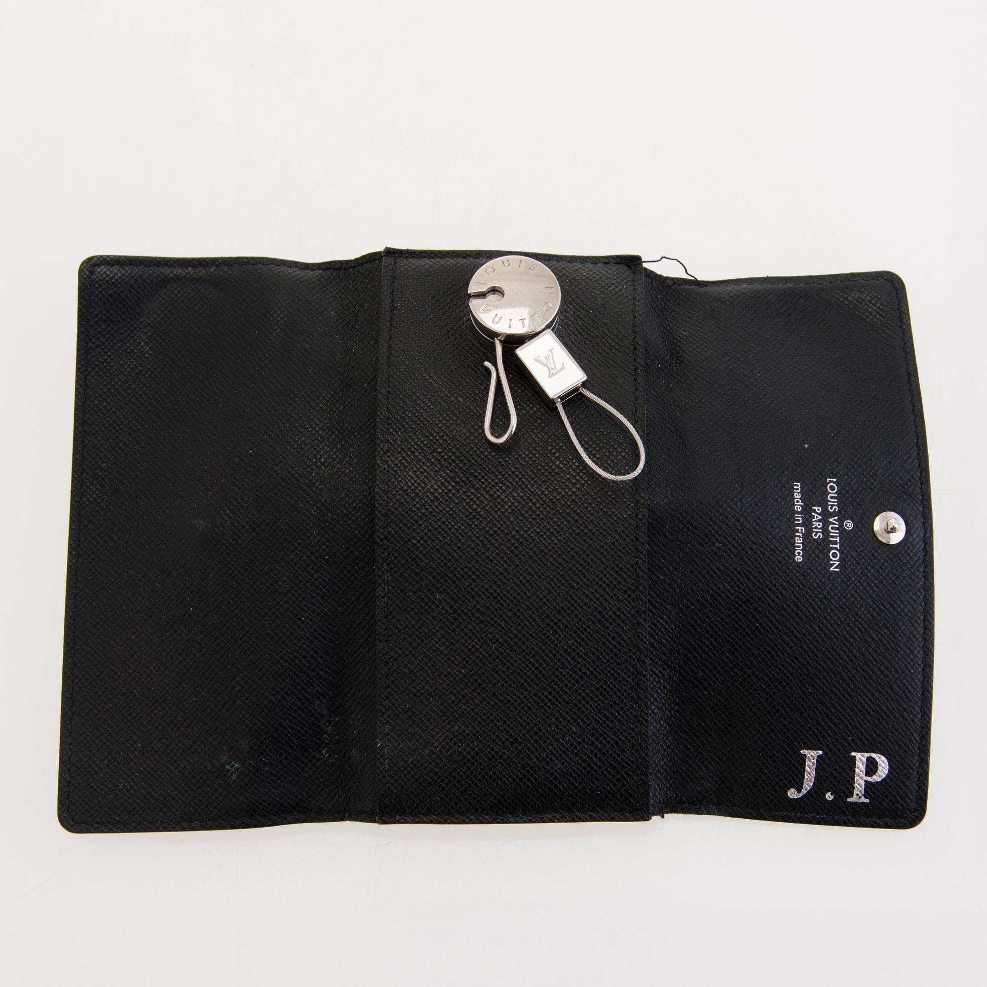 LOUIS VUITTON, Damier Graphite VYÖ, KORTTIKOTELO JA AVAINKOTELO.