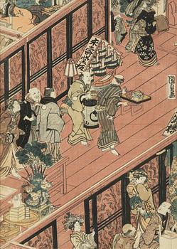 Oidentifierad konstnär, träsnitt, Japan, 1800-tal.