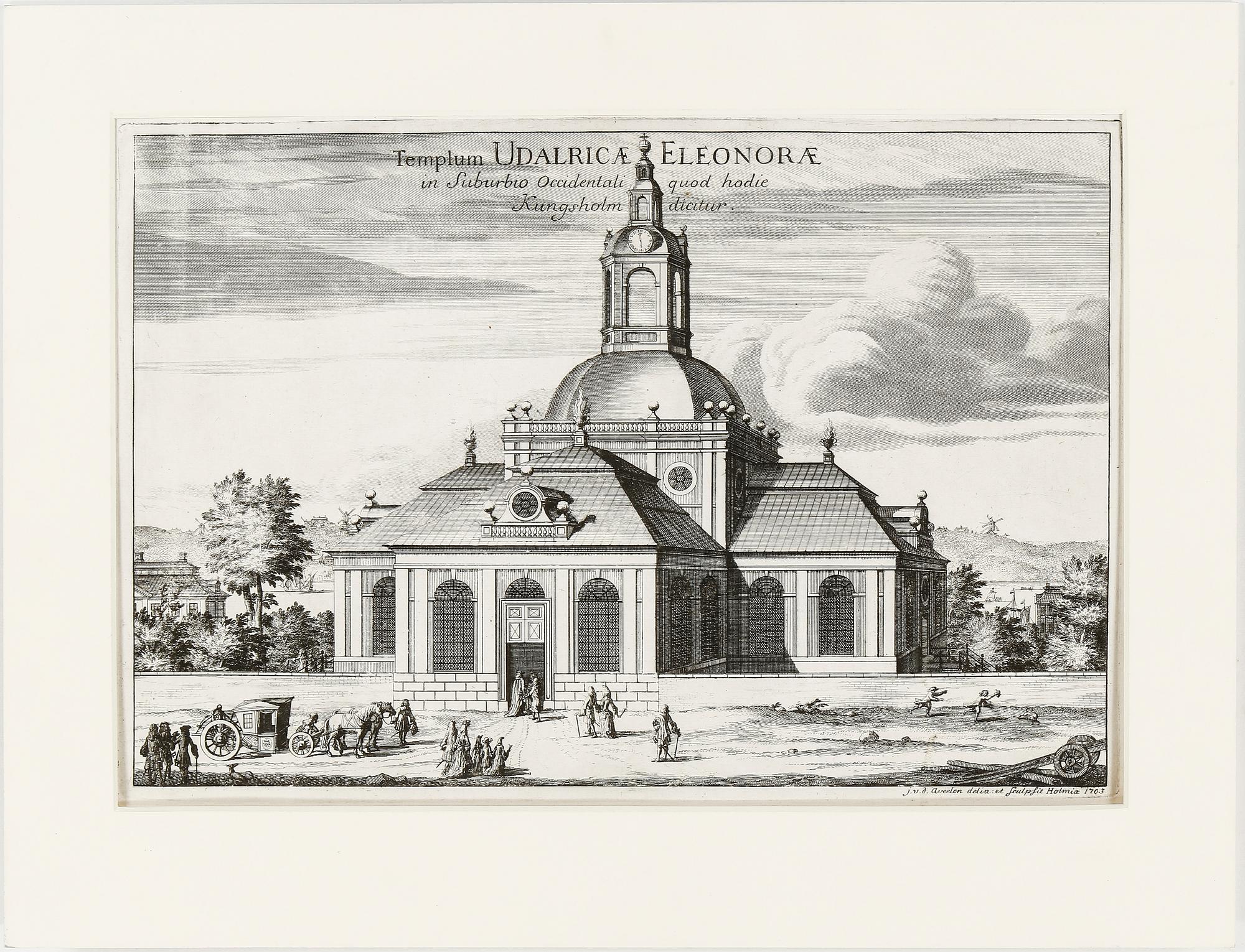GRAVYR, Erik Dahlberg - J. van der Aveelen,  Stockholm, ca 1703.