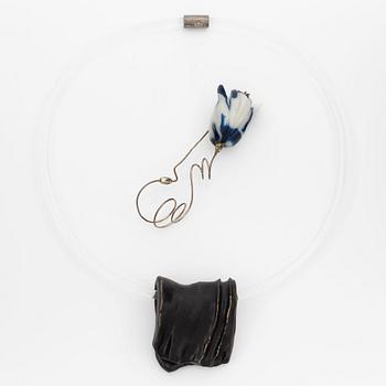 Siv Lagerström, necklace and brooch, acrylic plastic.