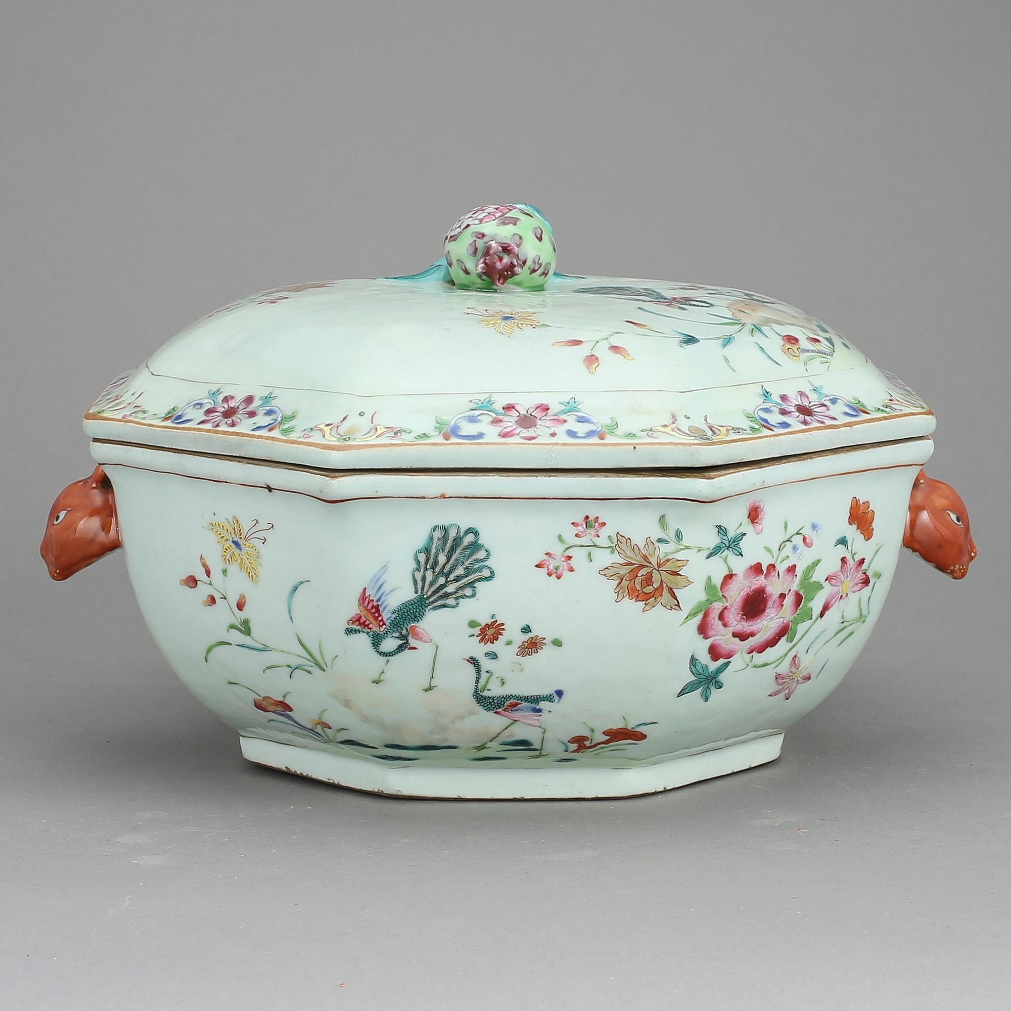 TERRIN, porslin, Qingdynastin, Qianlong (1736-95).