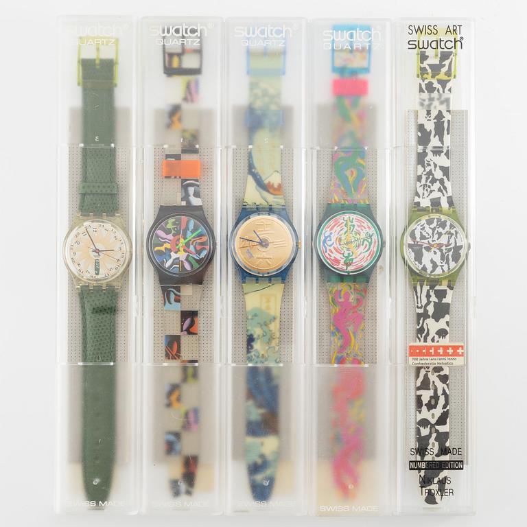 18 Swatch Watches, "No Reserve".
