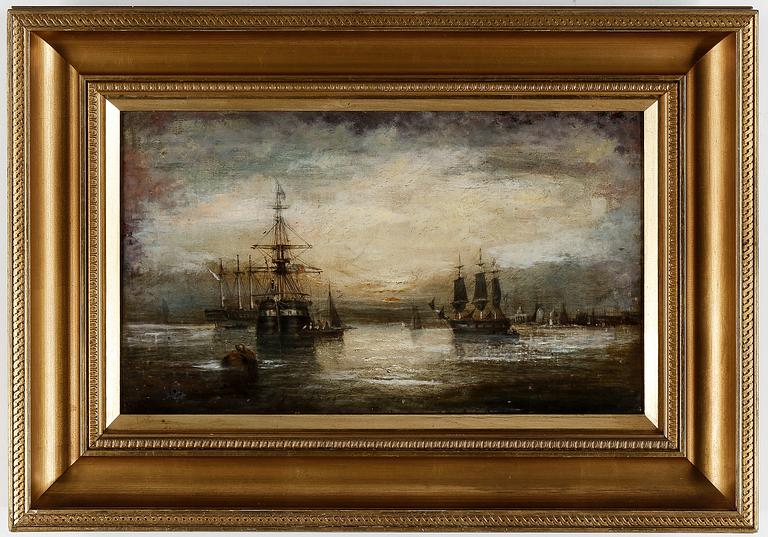 OKÄND KONSTNÄR, olja på duk, 1800-tal.