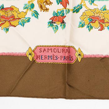 Hermès, two scarves, "Jouvence" and "Samourai".