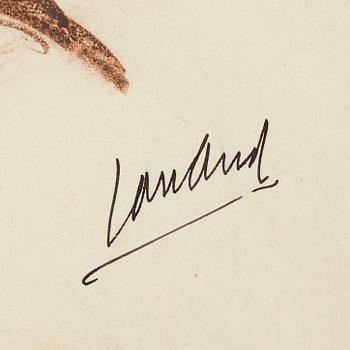 John Jon-And, pastell på papper, signerad och daterad München 4 Nov 1921.