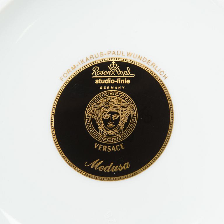 Versace, a 27-piece "Medusa" porcelain tableware set for Rosenthal, Studie-linie, Germany.