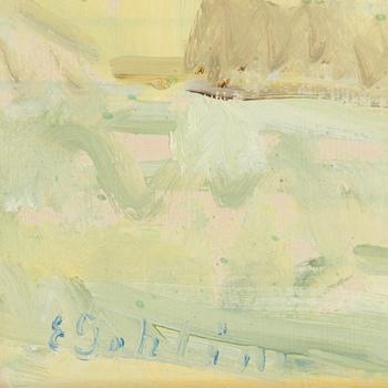 ESTER GEHLIN, Oil on panel, signed.