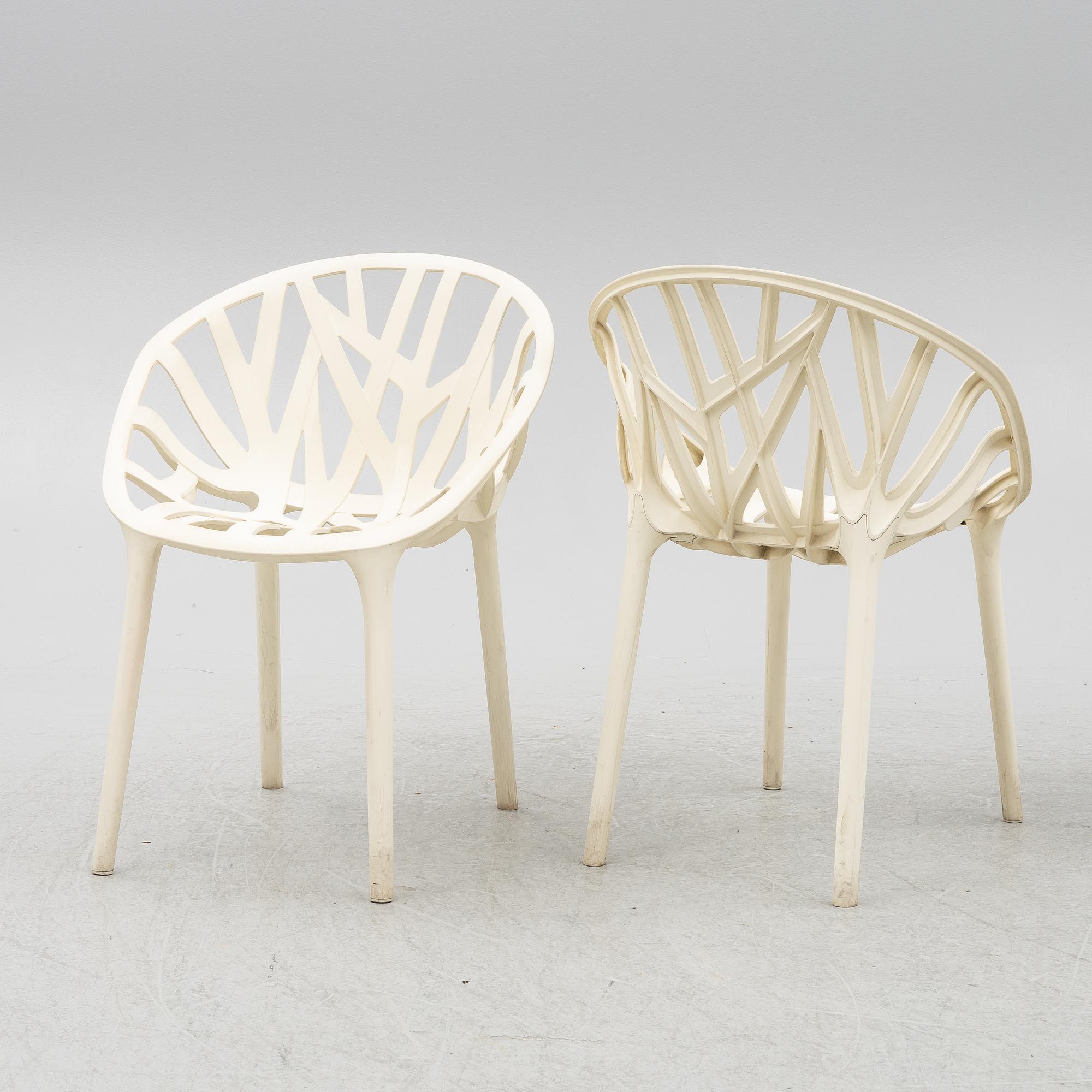 Ronan & Erwan Bouroullec, karmstolar, 4 st, "Vegetale Chair", Vitra.