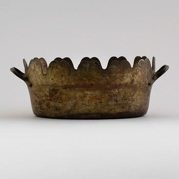 GLASSKÖLJARE, argent haché, 1700-/1800-tal.