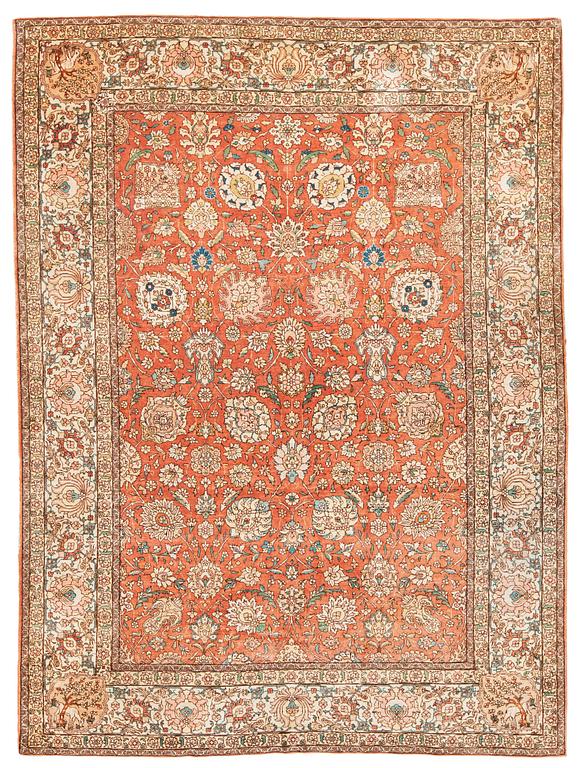 SEMI-ANTIQUE TABRIZ GHANADI. 333 x 248,5 cm.