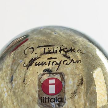 Oiva Toikka, A set of six glass birds 'Chiffchaff, signed O. Toikka Nuutajärvi.