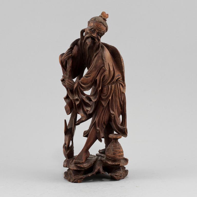 FIGURIN, trä, Kina, 1900-tal.