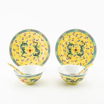 Service pieces, 36 pcs, China, 20th century.
