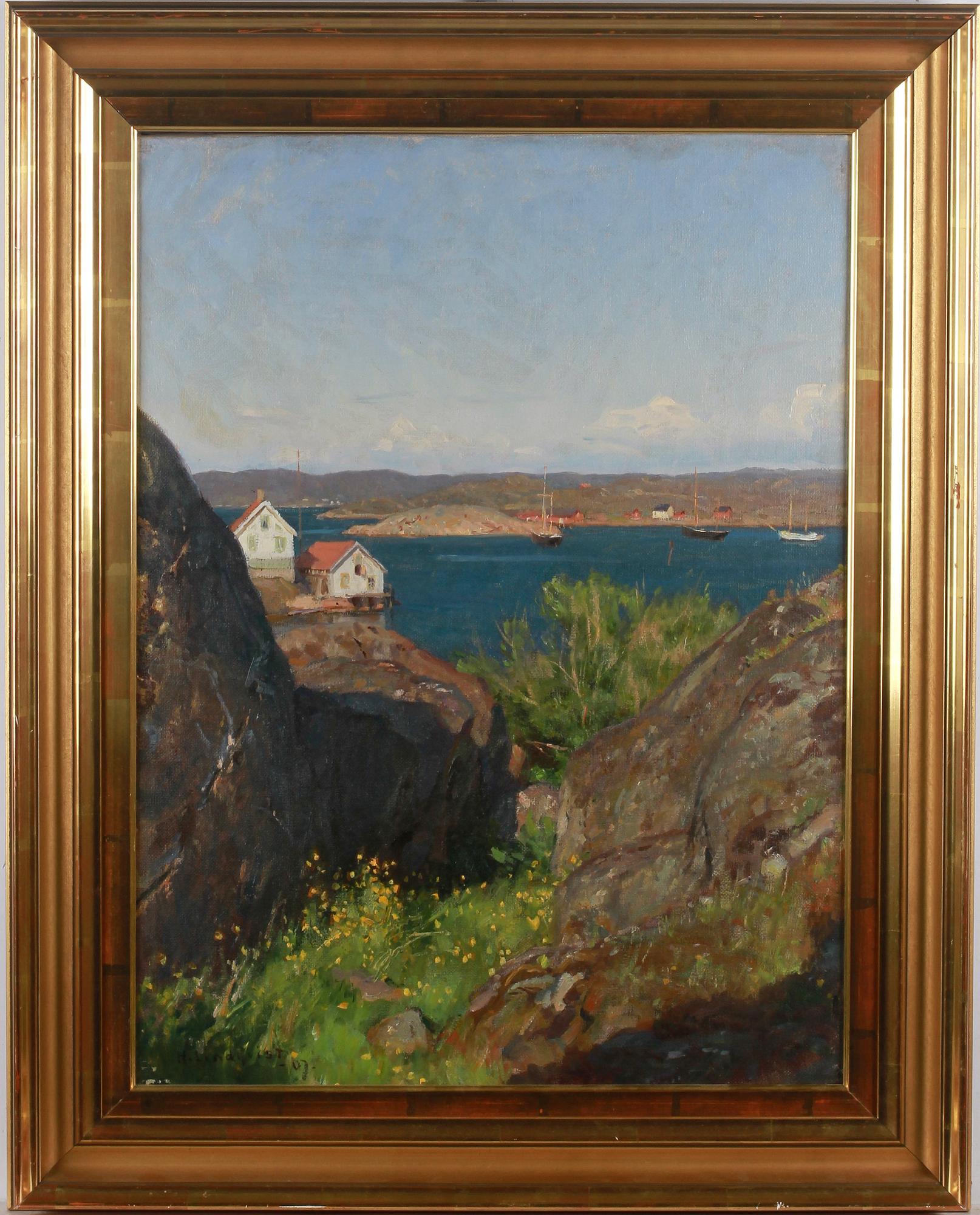 HERMAN LINDQVIST, olja på duk, sign o dat -07.