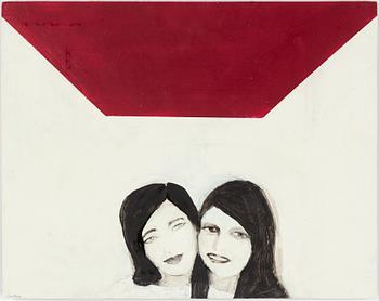 LENA PÅRUP, mixed media on panel signed.