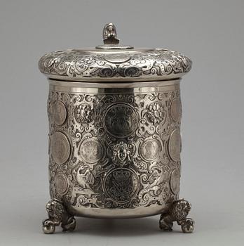 A Danish 19th century silver tankard.