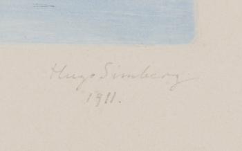 HUGO SIMBERG,"KAPPLÖPNING PÅ ISEN.".