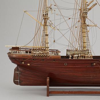 A late 1800's model ship.