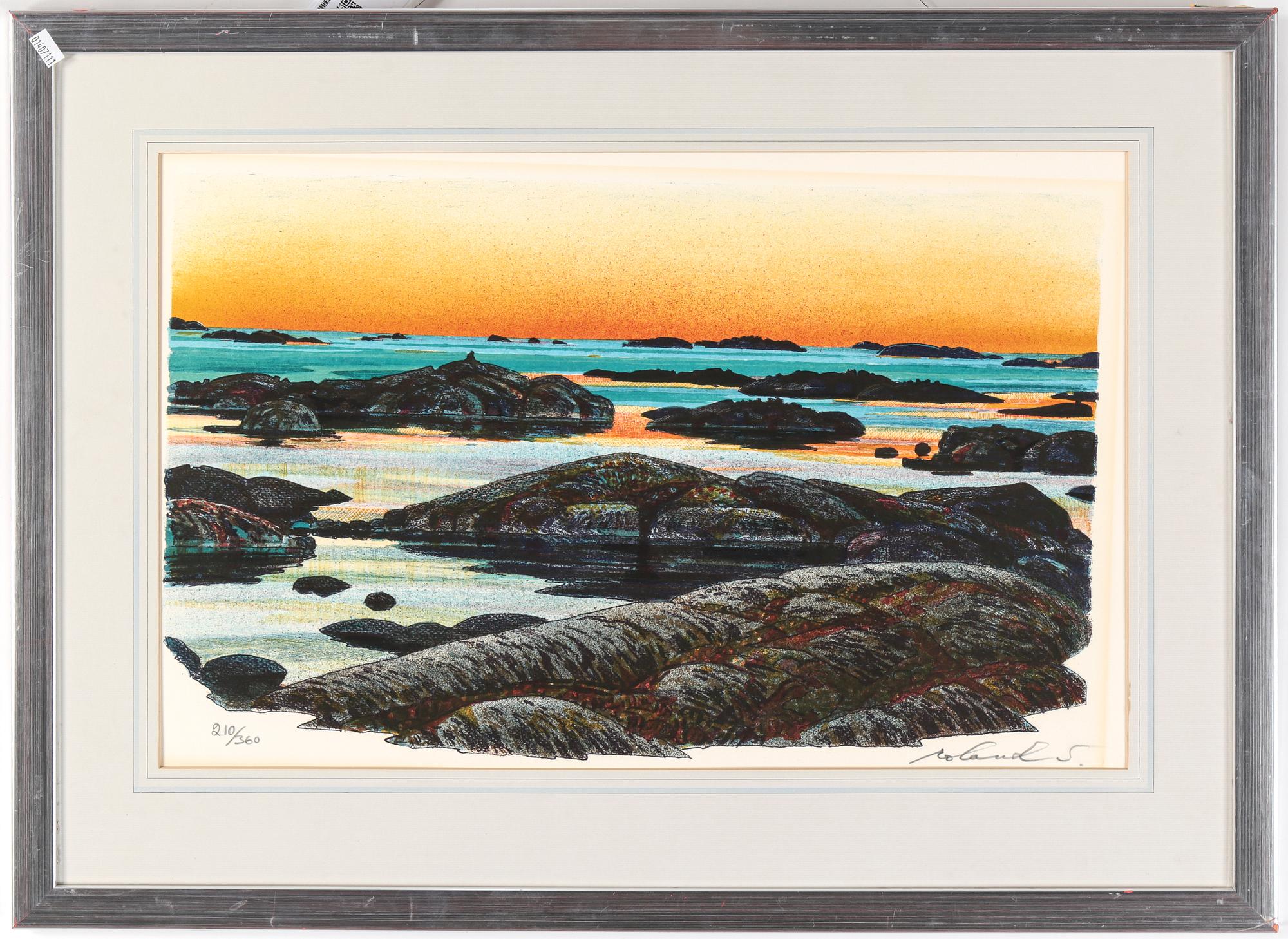 ROLAND SVENSSON, färglitografi, signerad o numrerad 210/360.