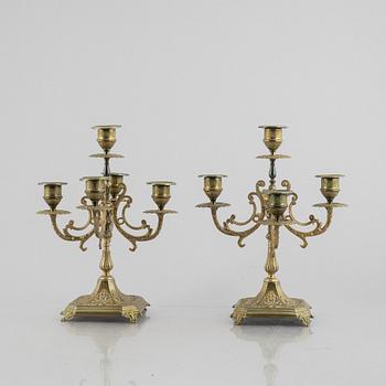 Candelabra, a pair, late 19th Century.