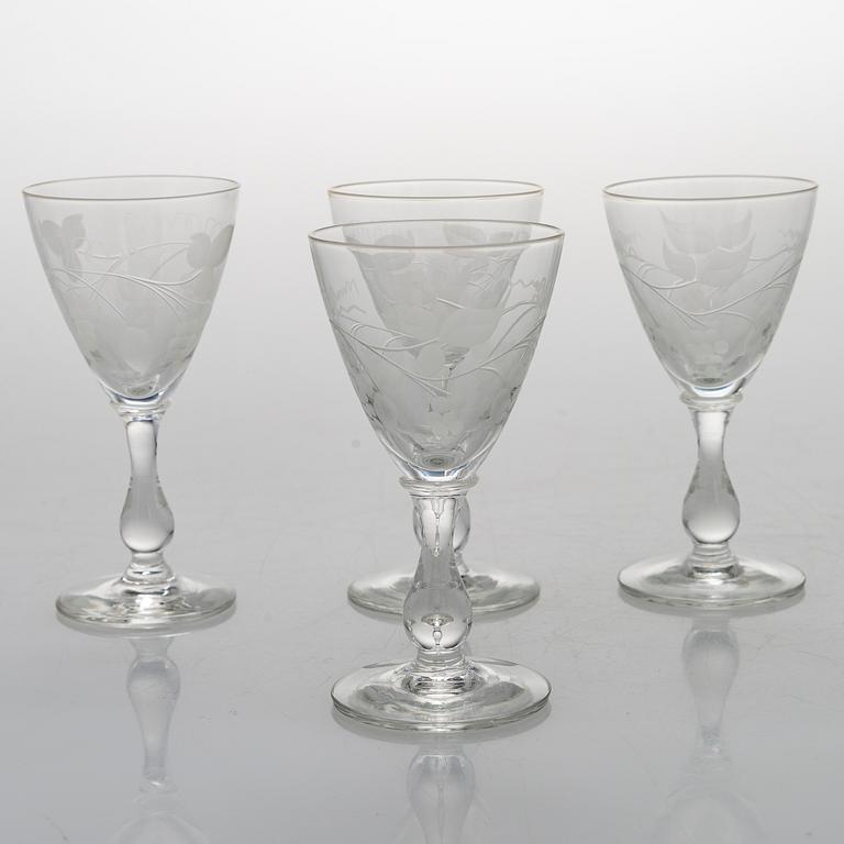 A 84-piece 'Savoy' glasswear, 1940s.