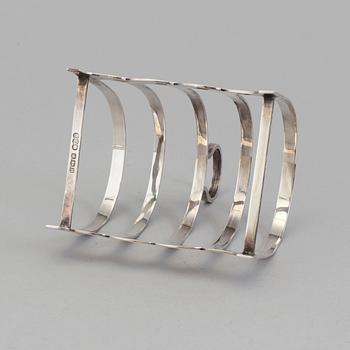 TOASTRACK, silver, Robert Fred Mosley, Sheffield, 1947.