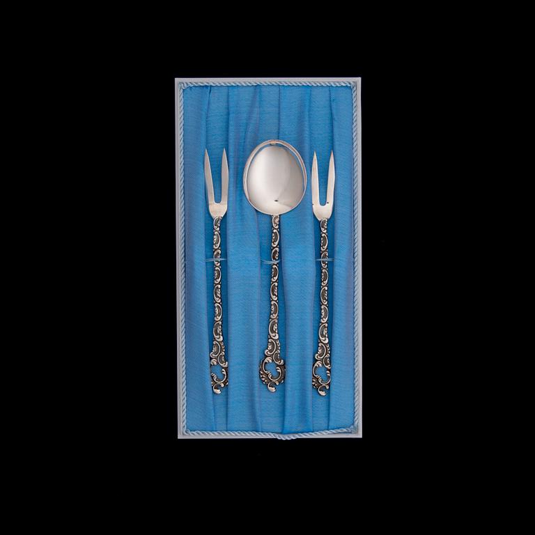 PARTI SILVERBESTICK, 10 delar, bl a Kultakeskus, 1950 samt -70-tal. Tot. vikt ca 321 g.