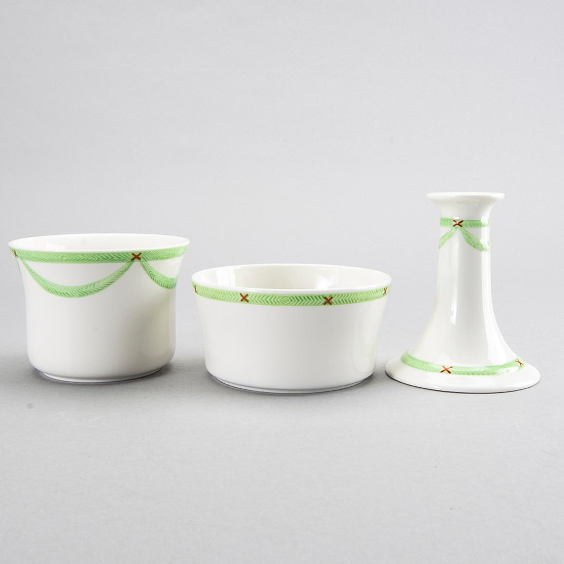 A 62 pieces later part of the 20th century Christmas porcelain service, "God Jul"/"Old Gustavsberg", Rörstrand.