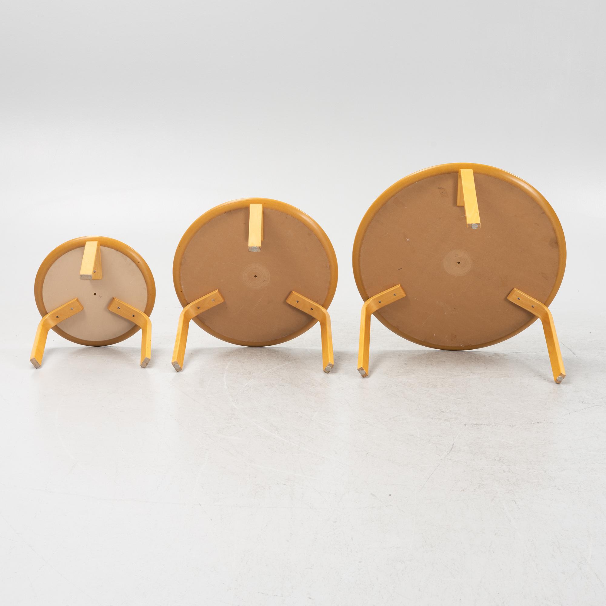Three nesting tables, second half of the 20th Century.