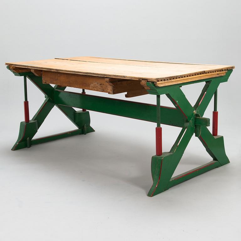 DRAWING-/ARCHITECT TABLE, late 19th century.