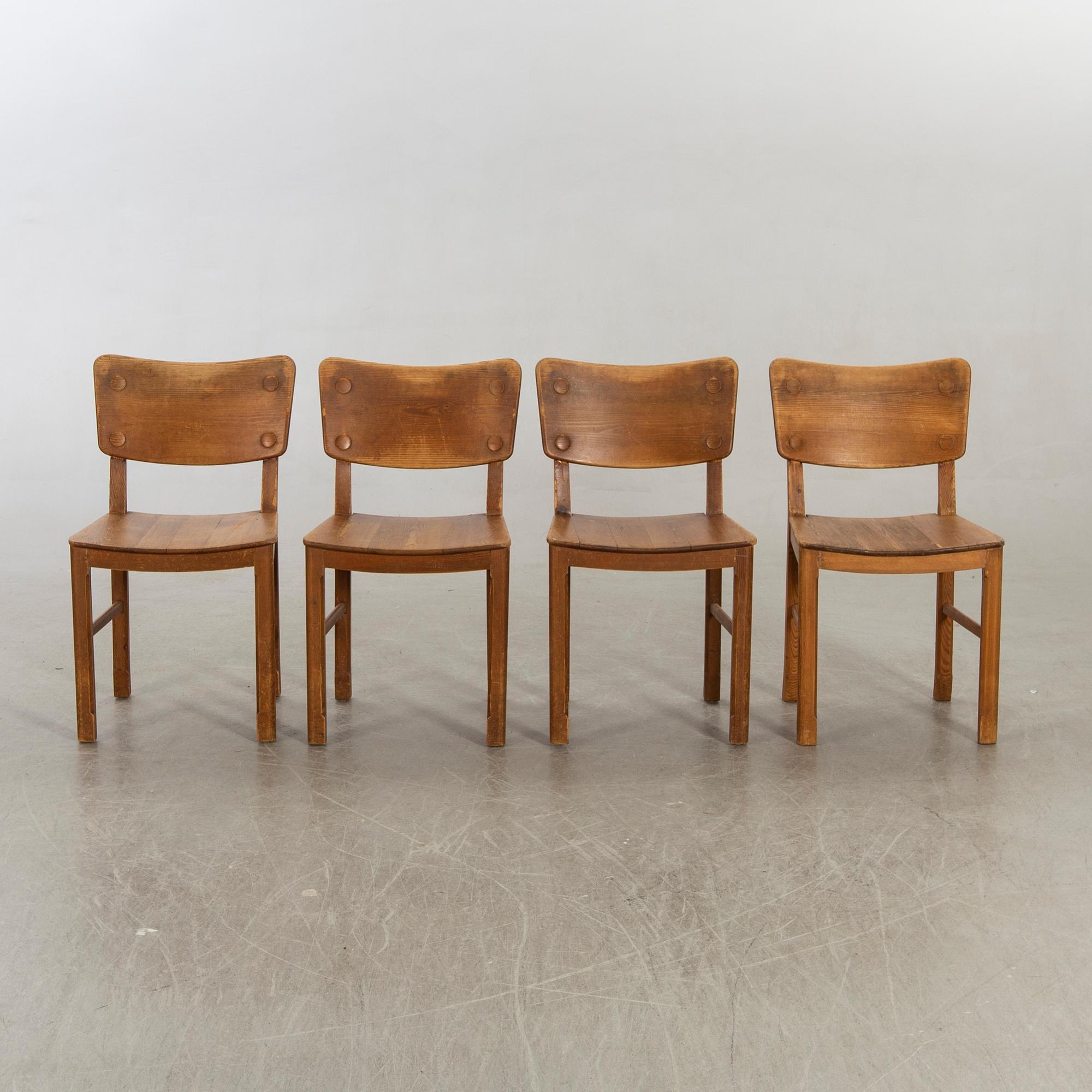 Stolar 4 st, Sportstugemodell, 1940/50-tal.