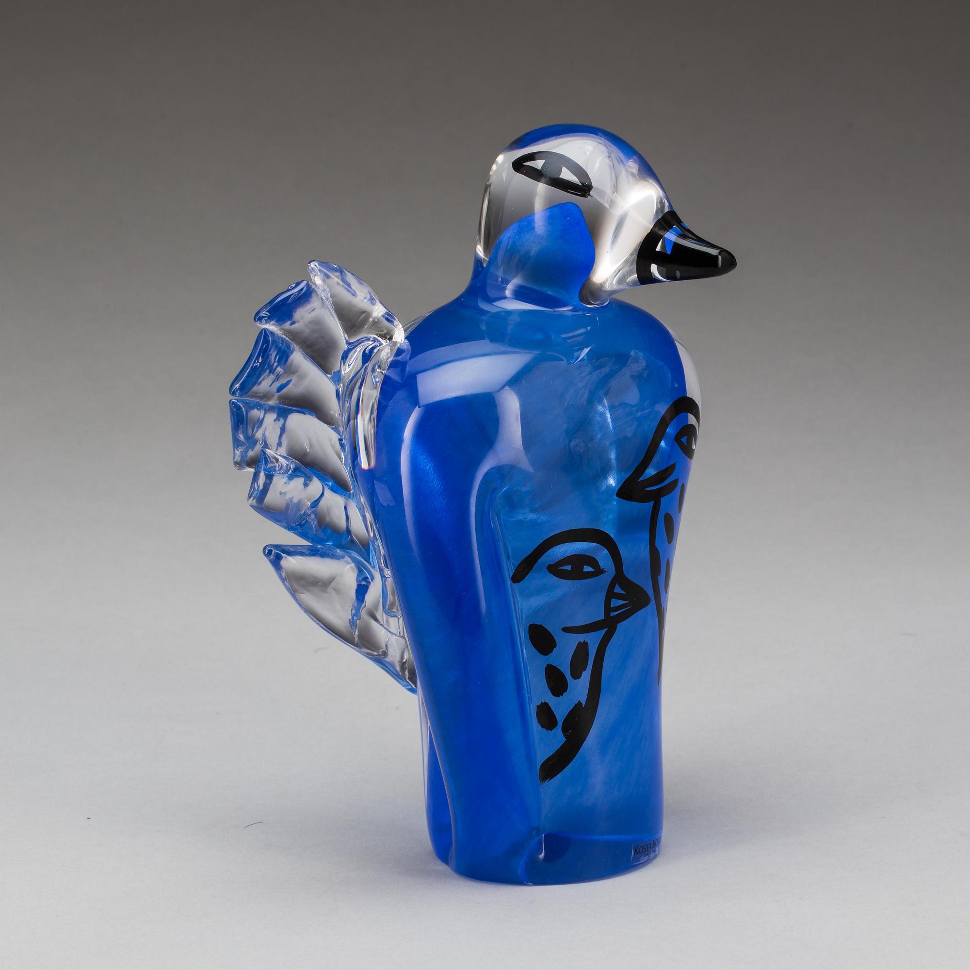 FIGURIN, glas, Ulrica Hydman-Vallien, Kosta Boda. 1900-talets andra hälft.