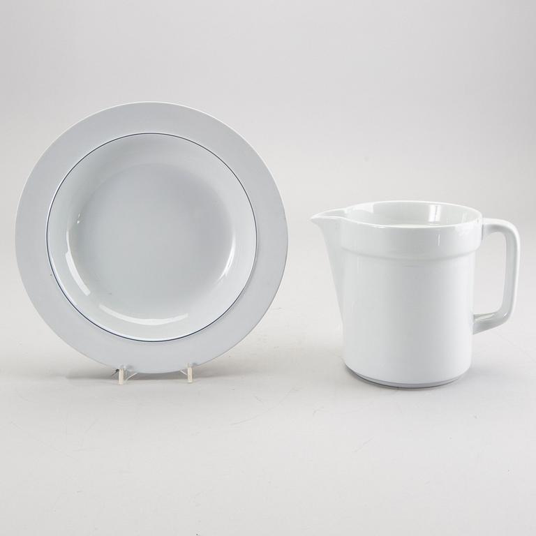 Grethe Meyer, "Blue Edge", tableware, 100 dlr, Royal Copenhagen and Aluminia.