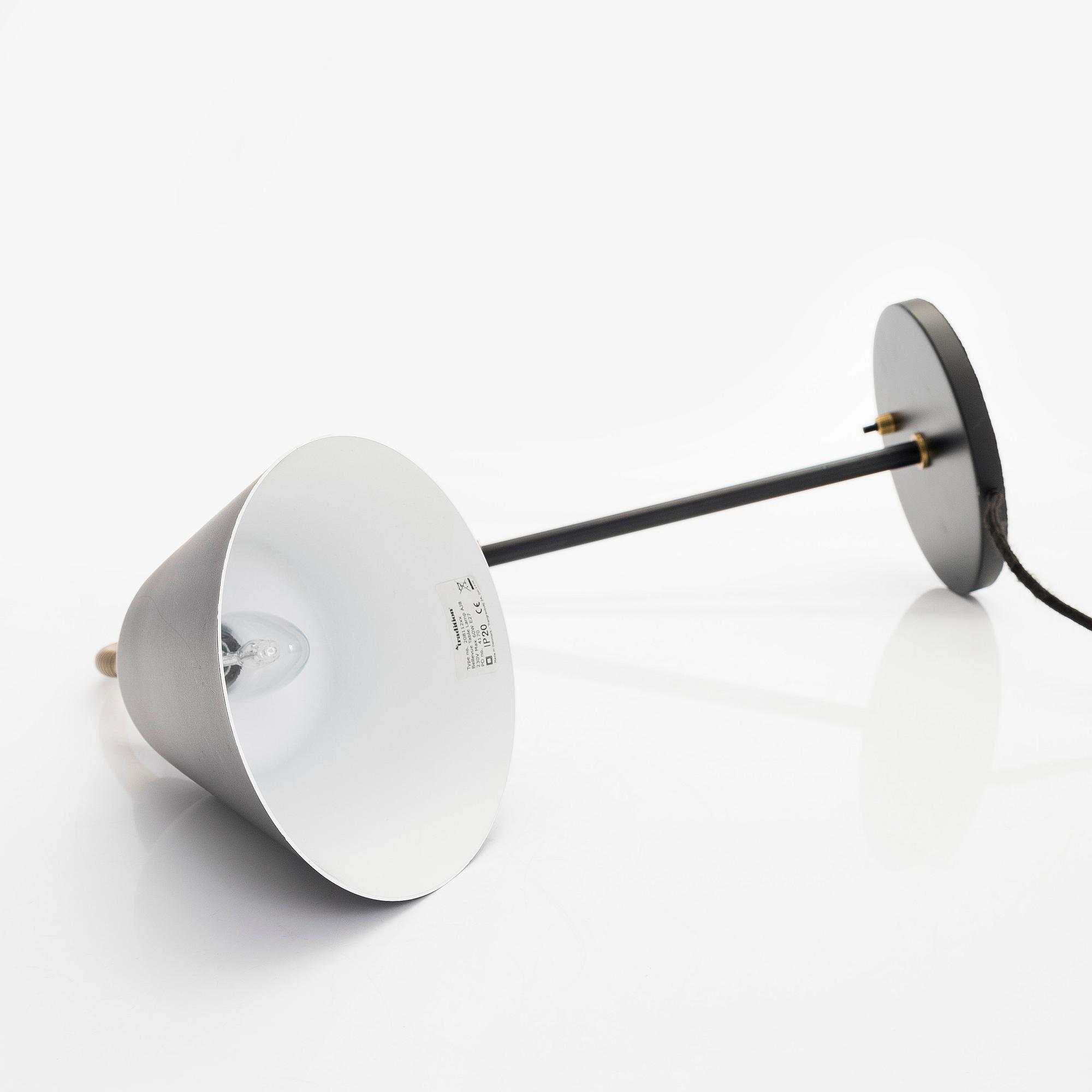 Arne Jacobsen, A model AJ8 Bellevue table lamp,  &tradition. 21st century.