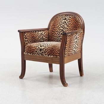 A mahogany armchair, early 20th Century.