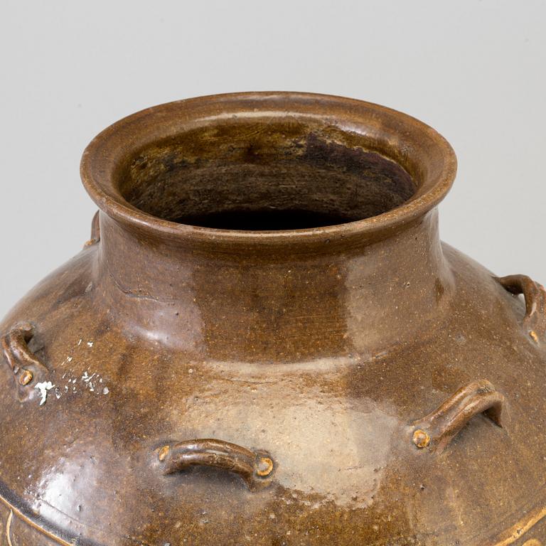 URNA, keramik. Martaban, Kina, 1800-tal.