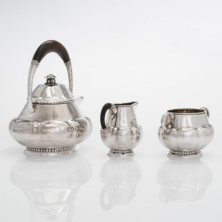 Albert Feinauer, te- och kaffeservis, silver, 6 delar, Weimar-Schmuck, Tyskland 1921-1925.