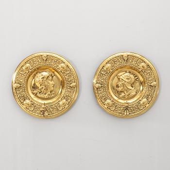 Wall plates a pair Baroque style first half of the 20th century.
