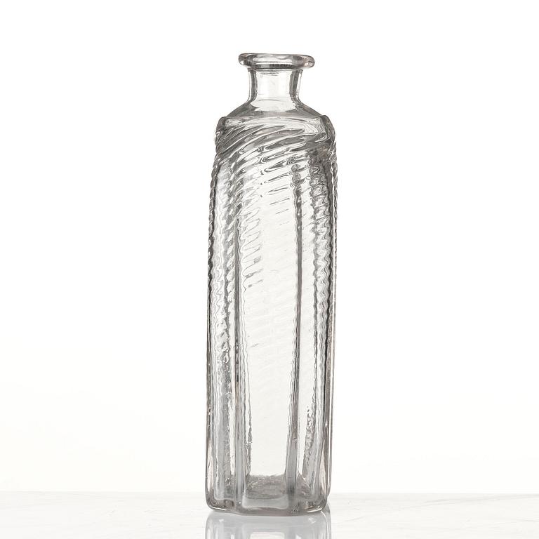 A  Swedish glass bottle, Skånska Glasbruket, 18th century.