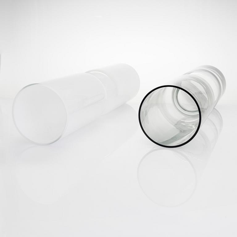 Harri Koskinen,  ljuslyktor, 2 st, "Lantern 60", Iittala, 2000-tal.