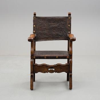 KARMSTOL, barockstil, 1800-tal.