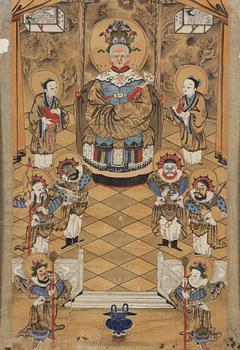 Unknown artist, water colour and ink on paper, China, 20th century.