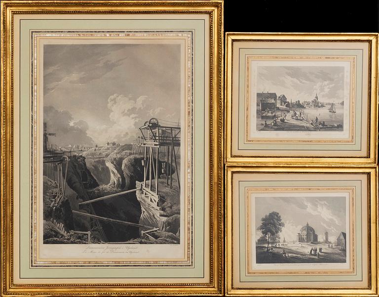 3 PRINTS by JOHAN FREDRIK MARTIN,