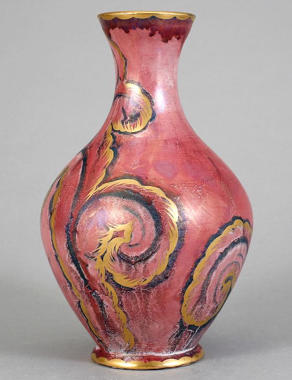 VAS, stengods, jugend, Josef Ekberg, Gustavsberg. 1927.