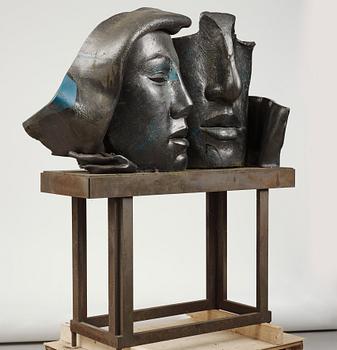 Hertha Hillfon, a monumental glazed ceramic sculpture, executed in her own studio, Sweden.