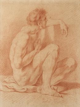 921. Carle van Loo Circle of, Study of a sitting man.