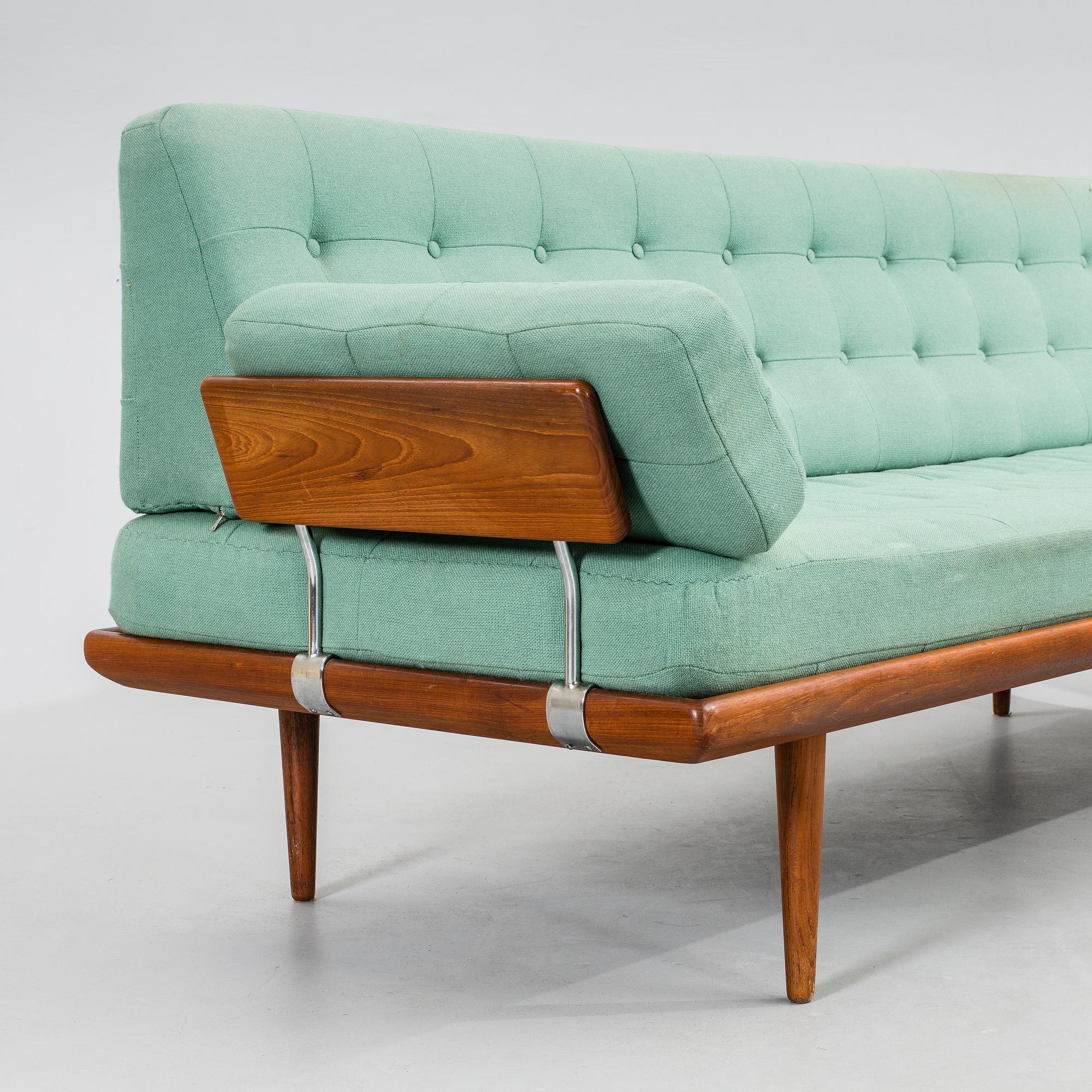 PETER HVIDT & ORLA MØLGAARD NIELSEN, soffgrupp 3 dlr, "Minerva", France & Son, Danmark, 1950/60-tal.