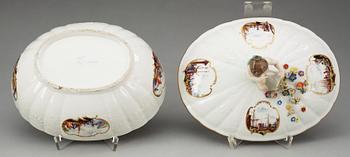 TERRIN med LOCK, porslin. Meissen, punktperiod (1763-73).