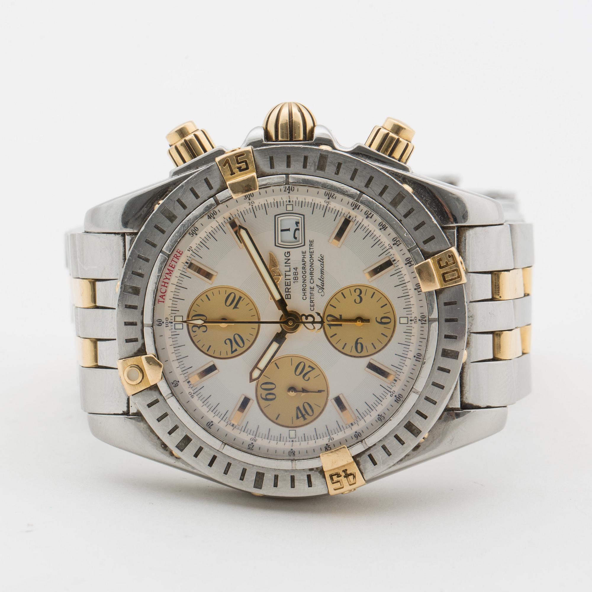 BREITLING, Chronomat Evolution, chronograph, wristwatch, 43,7 mm,